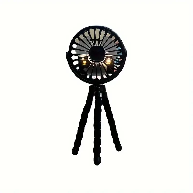 360 Degree Rotate Flexible Tripod USB Rechargeable Clip on Fan Battery Operated Personal Small Portable Baby Stroller Fan
