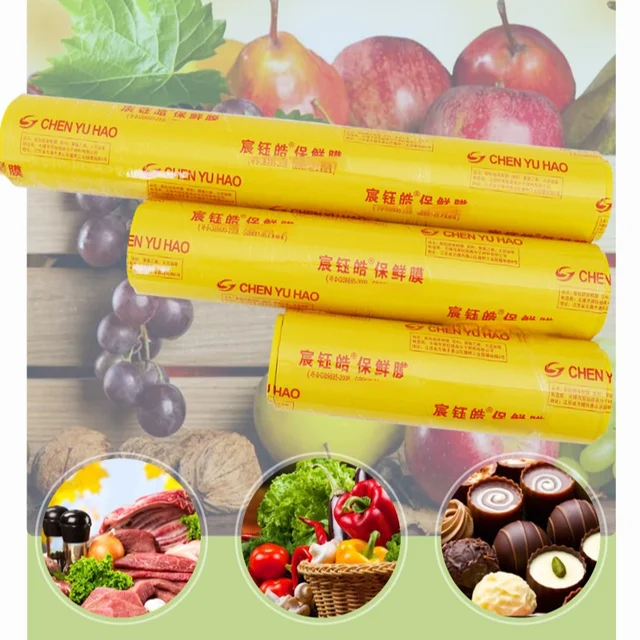 Factory Food Wrapping PE Stretch Film Household Supermarket Use Soft Clear PE Cling Film