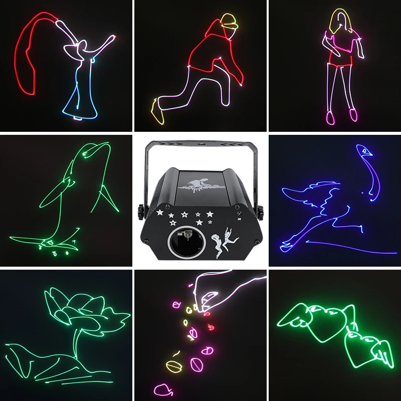 Factory Animation Lazer light Full Color Patterns beam projector effect led lights DJ Disco Party Laser lamp for Club KTV