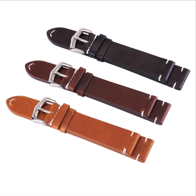 new fashion Oil Leather Watch Strap/Watch Band 18mm 19mm 20mm 21mm 22mm In Stock