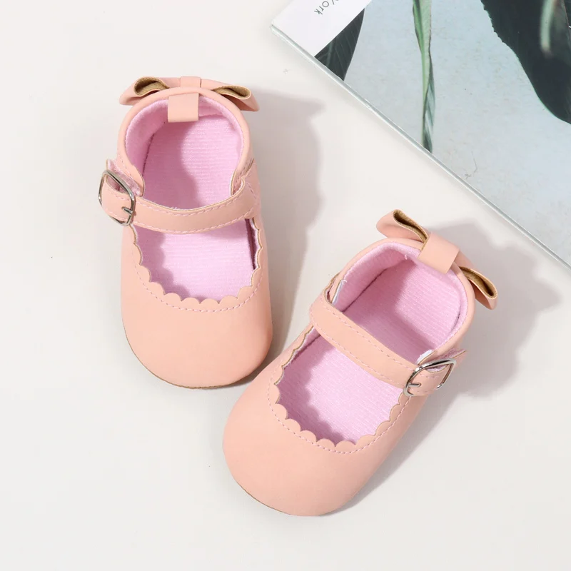 Factory Directly Beautiful Fancy Baby Girls Shoes Soft Sole Newborn Infant Shoes for Girls Cute Bowknot for Toddler Girls supplier