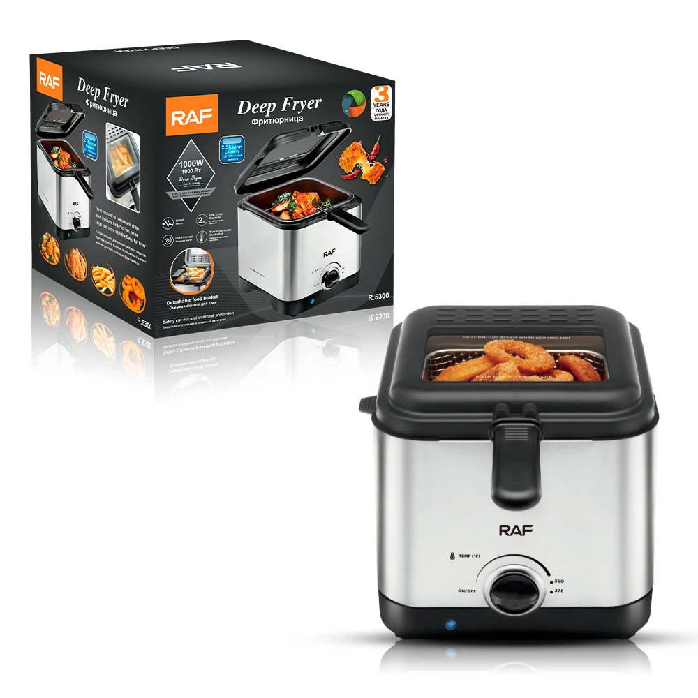 1000W Electric Deep Fryer with 2L Capacity, Thermostatic Control