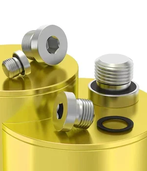 304 stainless steel ED plug hexagon socket with edge  bulkhead screw plug sealing ring screw plug 1/8 M10M12