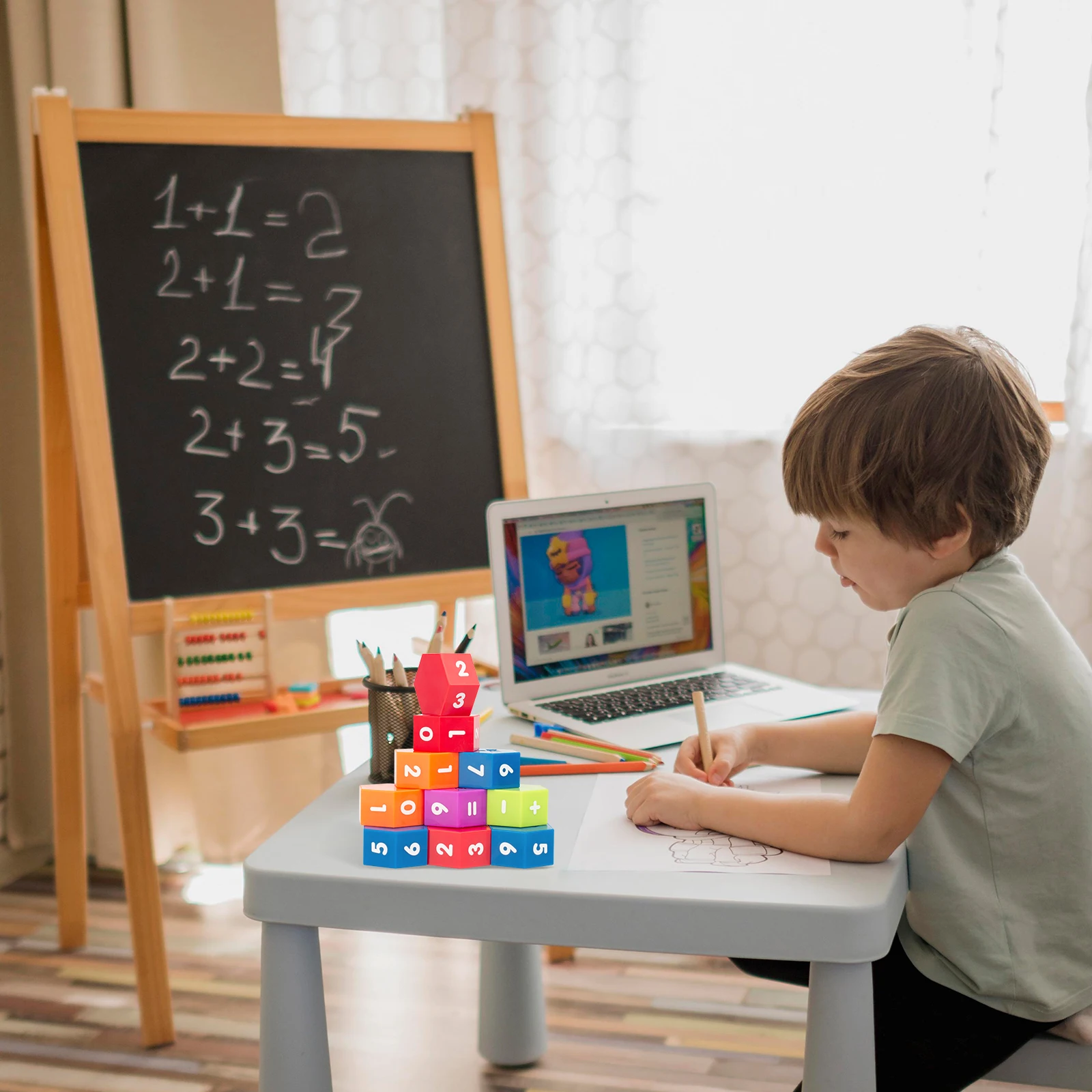 Цветные строительные блоки, Обучающие игрушки с алфавитом для детей, математические блоки, развивающие игрушки