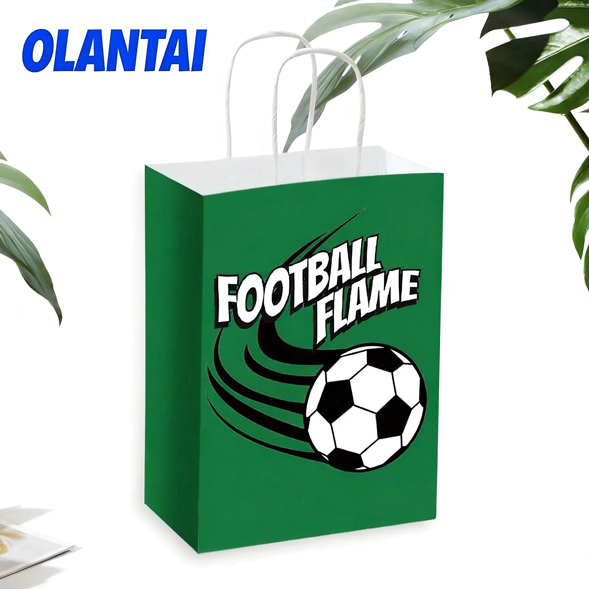 For Craft Paper Bags Recyclable Durable Food Packaging for Football Stadium Catering Delivery Service