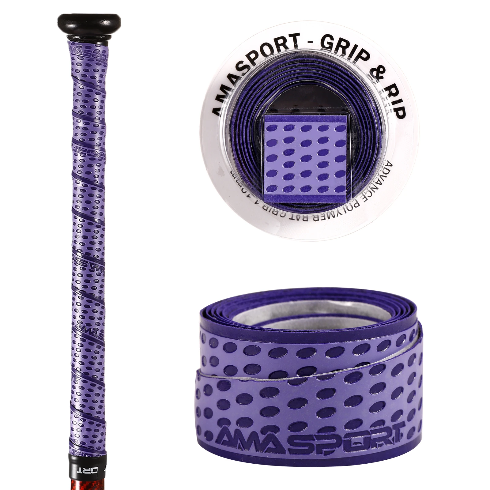 New Black Bat Grip For Baseball Softbal Customized 1.1mm Grip Tape