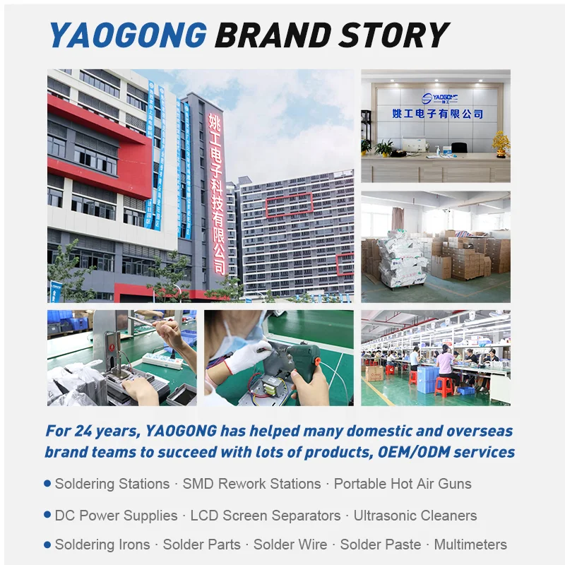 YAOGONG 702B 2 in 1 Digital Display SMD Rework Desoldering Heat Blower Phone PCB IC Repair Tool Hot Air Gun Soldering Station