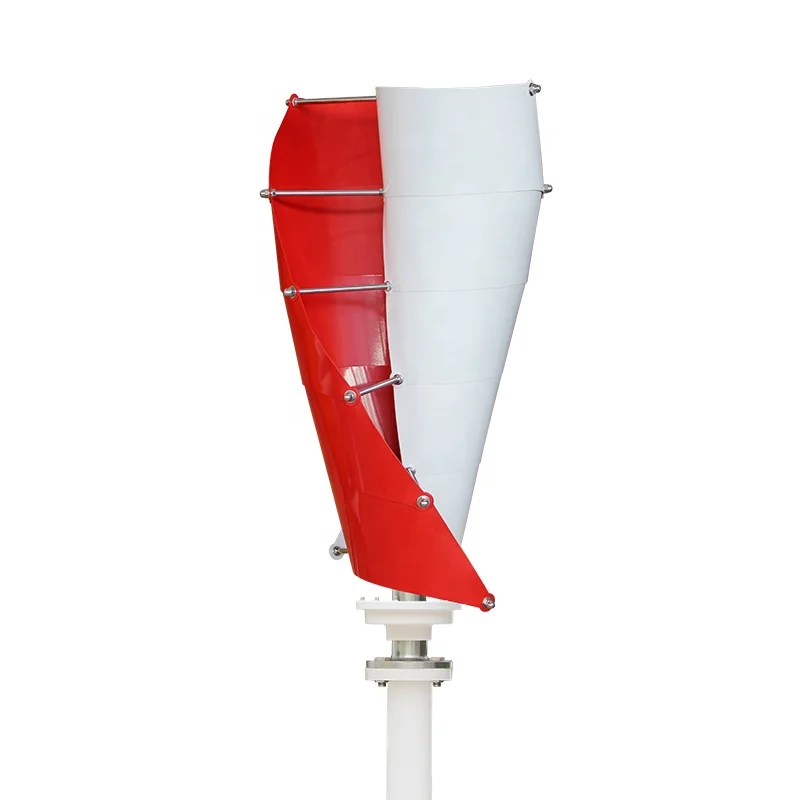 12V 24V Helical Vertical Axis Wind Turbine 500W