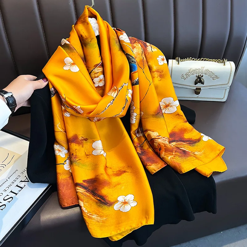2023 Designer Summer Fashion - Luxury Floral Silk Scarves