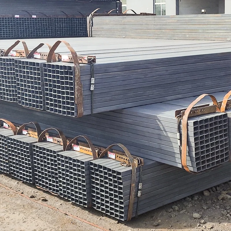Welded Steel Shs Box 200x200 Square Hollow Section 6mm Wall Thickness Iron Bar Pipe ERW for Structure Cutting Available