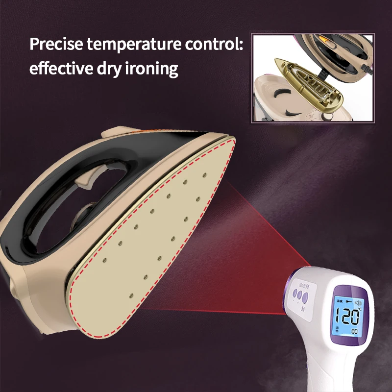 Hg 2100w Industrial Steam Iron Station With Ceramic Soleplate Vertical