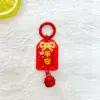 Anillo de resorte rojo ping una campana acrílica 17