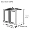 88*90*58 cm Stove base cabinet