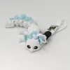 20cm white fox keychain