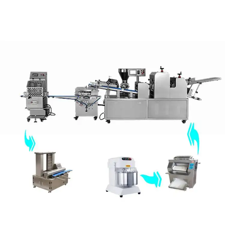 Production Lines Bread Bread Milling Machine Bread Stick Machine Dough Roller Dough Former Dough Shaper Hamburger Box Machine
