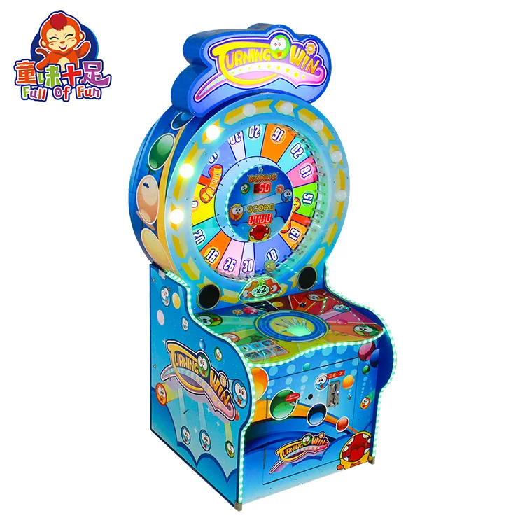 Coin Operated Ticket Redemption Game Machine for Sale Lottery Amusement Lucky Turntable