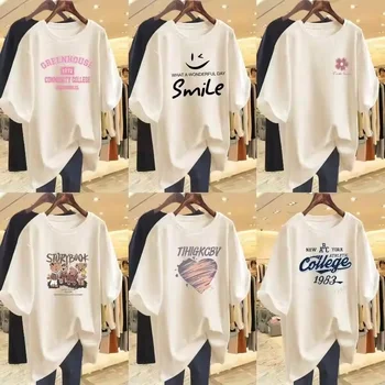 Factory Price Fashion Ladies Summer Clothes Customize Women's Long T Shirts High Quality T Shirt