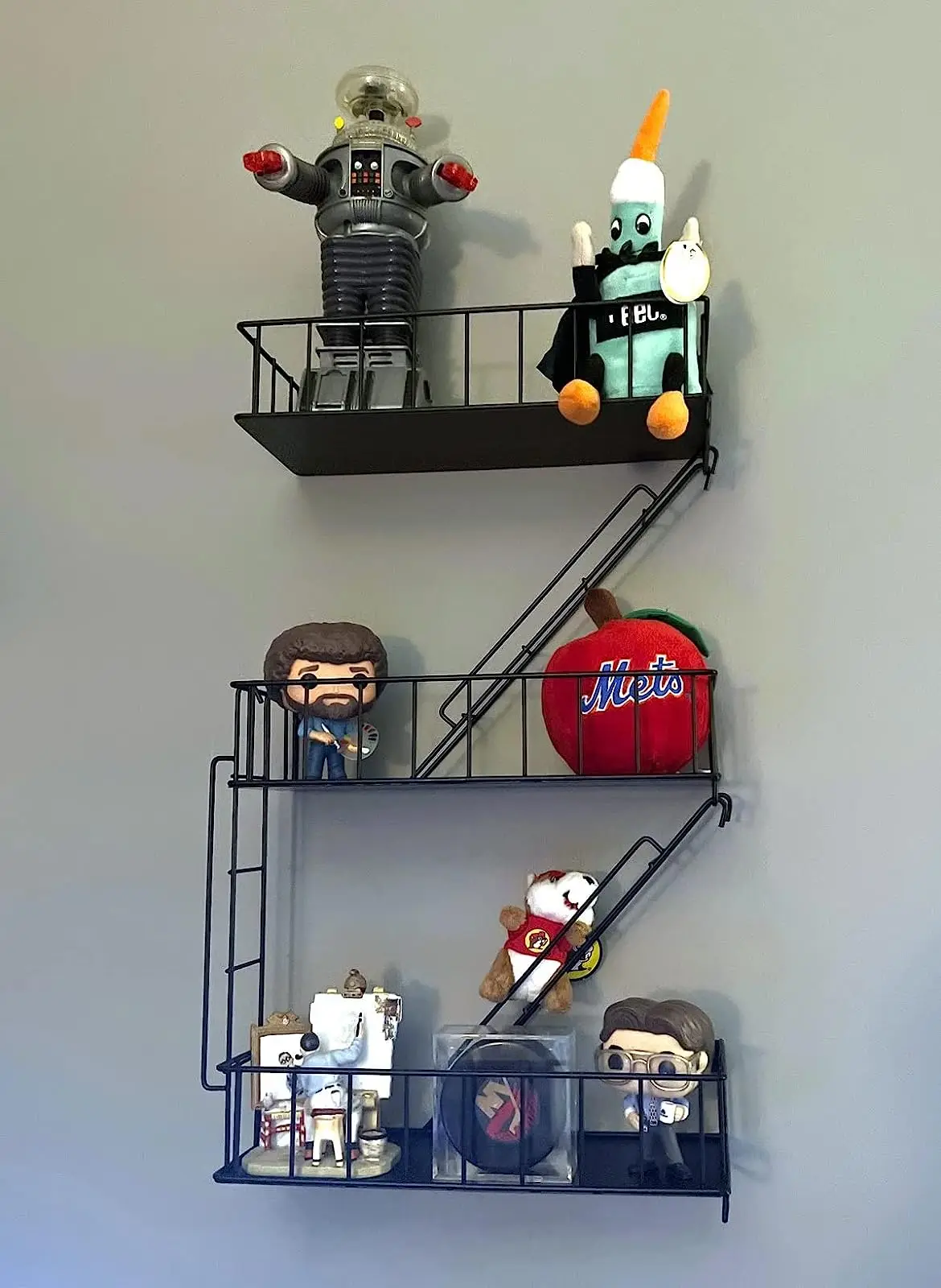 Ladder Shelf Hobby Lobby Hook Rack Detachable Iron Fire Escape