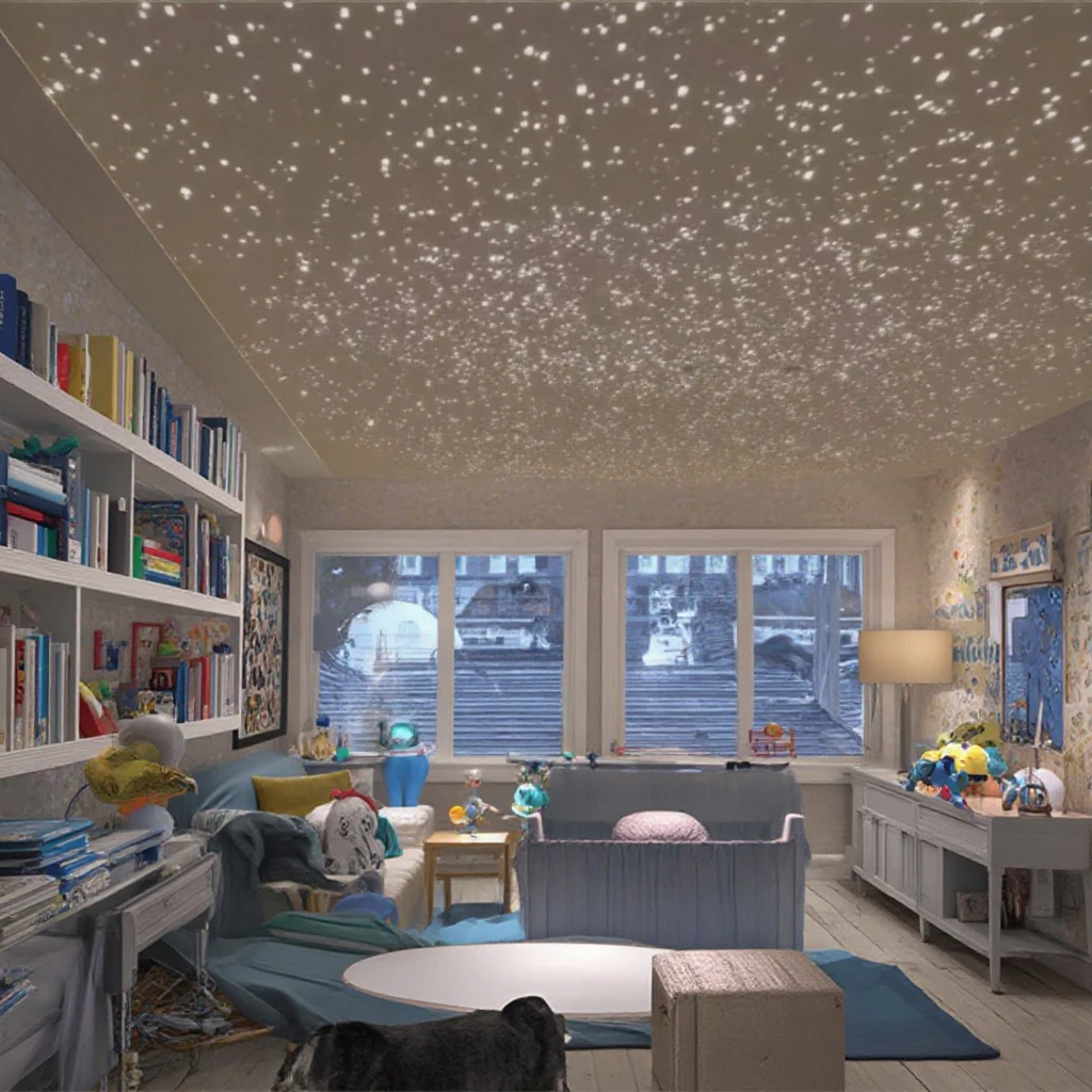 Lampe Fibre Optique – Ciel étoilé LED Multicolore – Changeant – Batterie