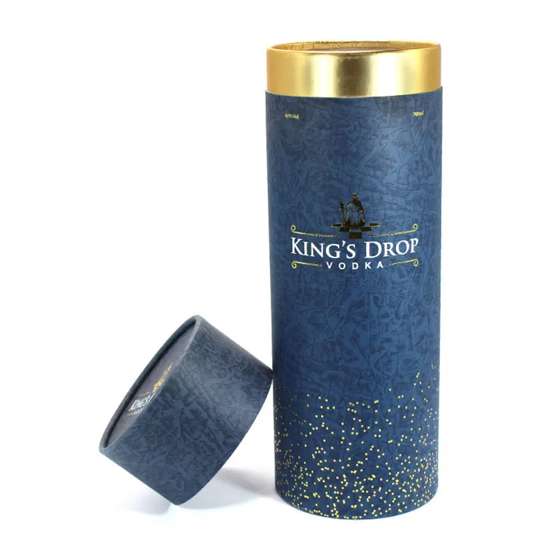 Custom Kraft Cardboard Candle Tea Cosmetic Paper Packaging Tube Cylinder
