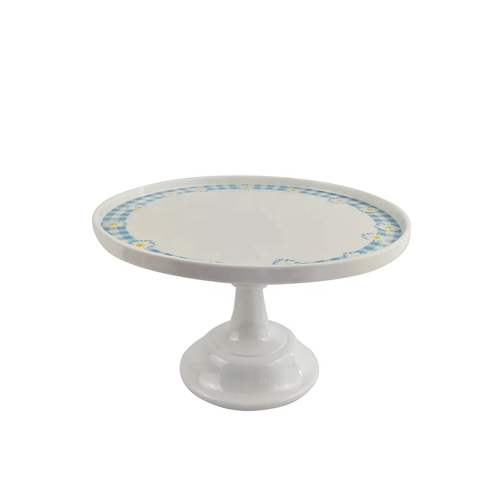 Cake Stand Dessert Cupcake Serving Plate Round 11 Inch for Wedding Cake Stand Party Melamine Wedding Cake Stand
