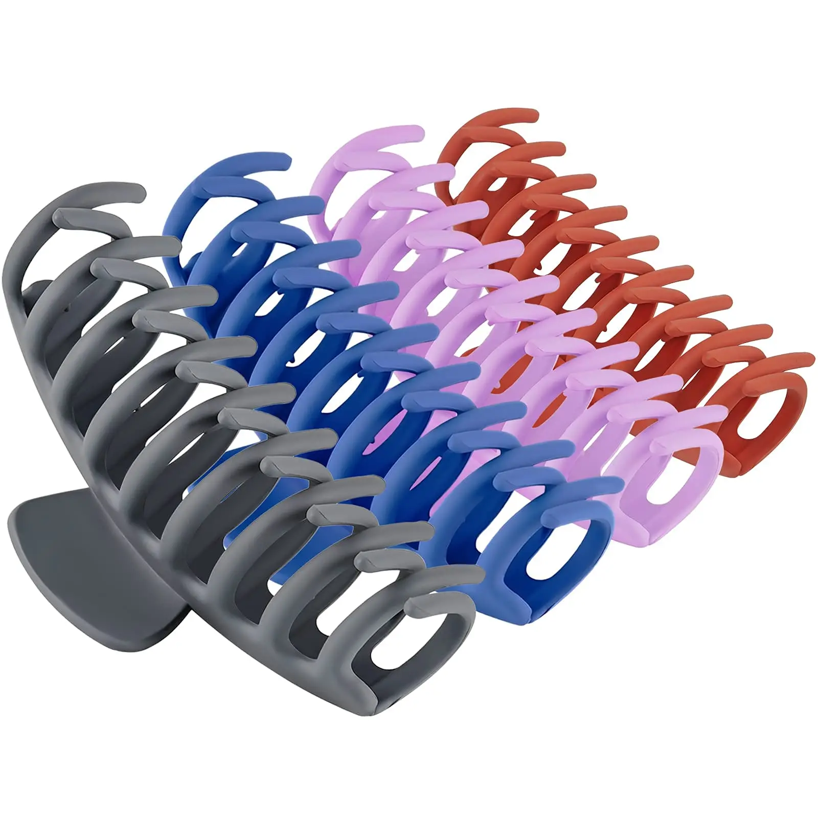 Оптовая продажа, пользовательские Матовые акриловые зажимы для когтей, большие нескользящие прочные винтажные аксессуары для волос, зажимы для волос с акулами, зажимы для волос для тонких волос