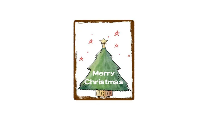 Christmas tin sign.JPG