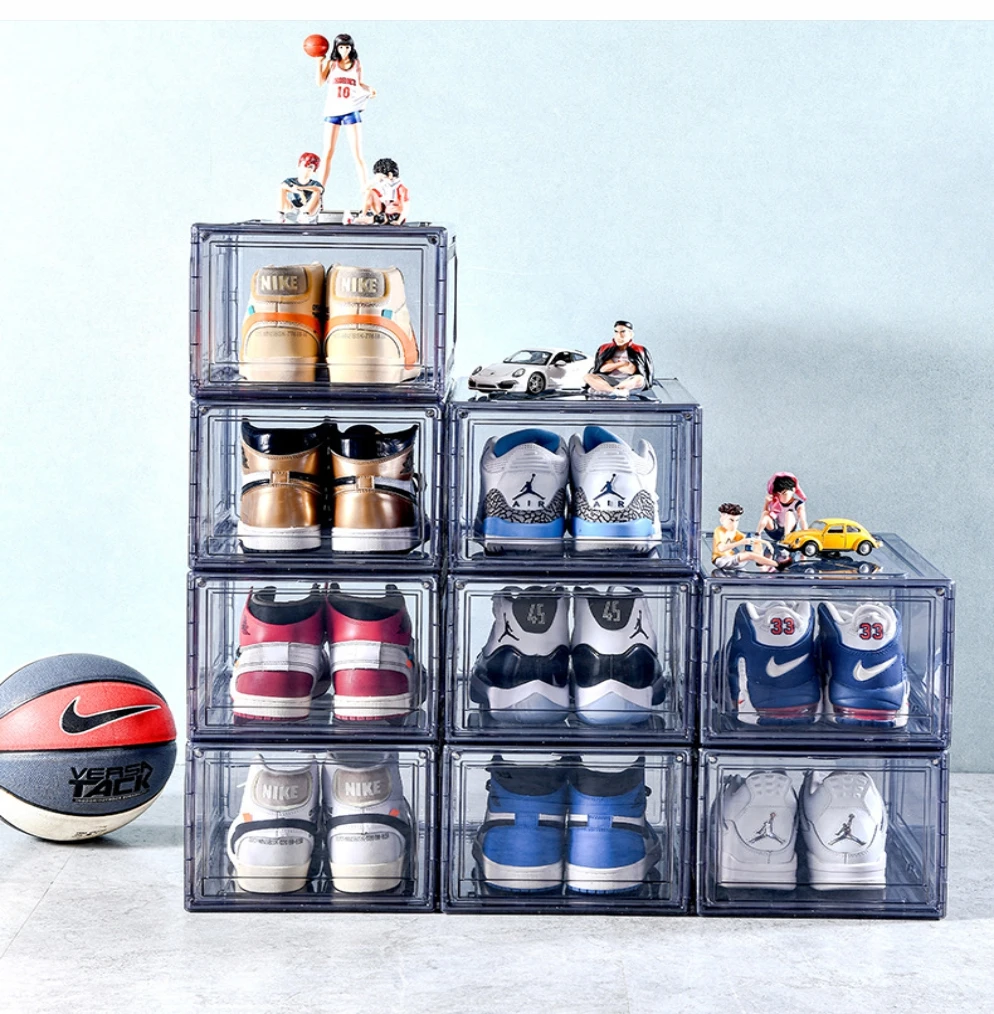 Shoe Display Box Positive Open Door Men's And Women's Shoes Transparent