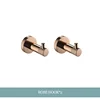 2 Single Bathrobe Hooks