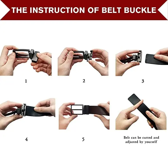 Manufacturer Wholesale Fashion Genuine Leather Reversible Buckle Belt Black Brown Rotate Buckle Double Sided Gents Belts Men