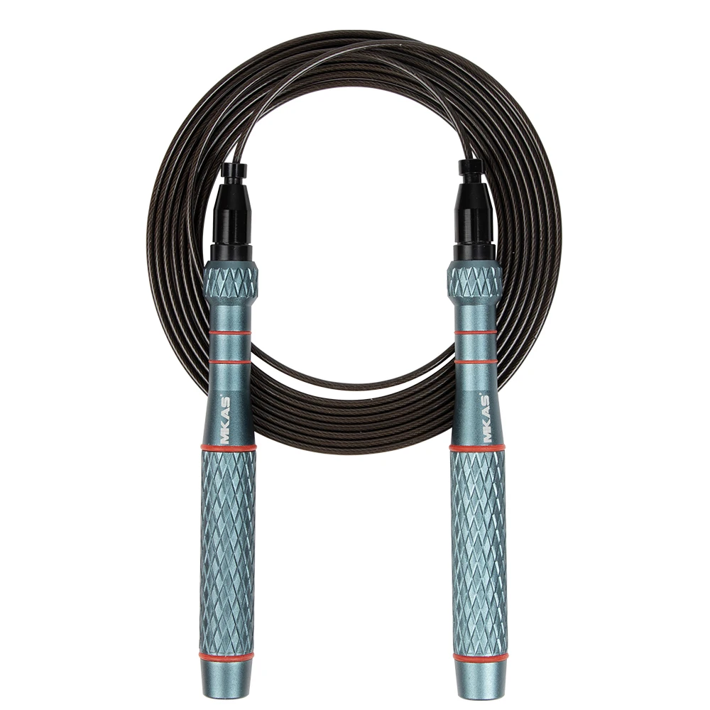 MKAS Adjustable Metal Jump Rope Workout for Fitness, Home Exercise ...