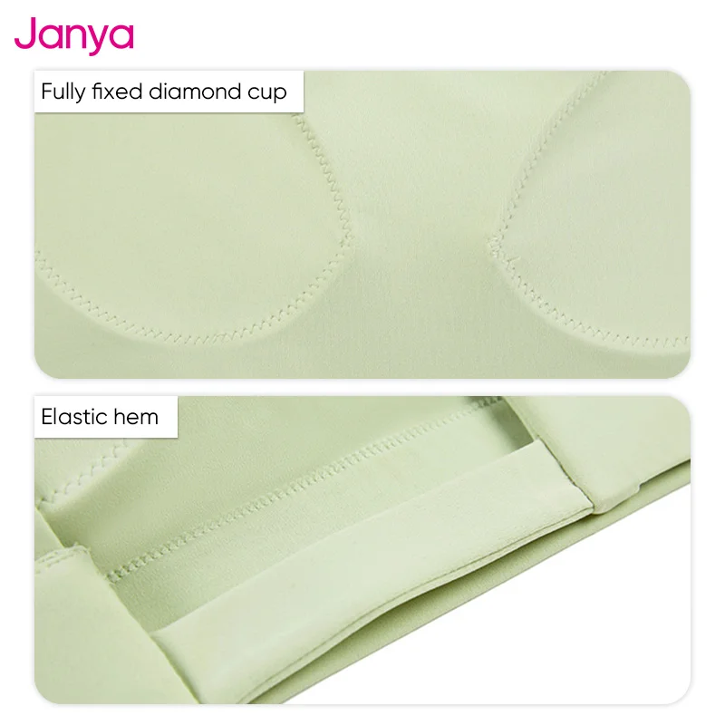 Janya Lightweight Women's Sports Bra Custom Logo Quick Dry Workout Underwear High Support Shockproof Yoga Bra for Gym Fitness
