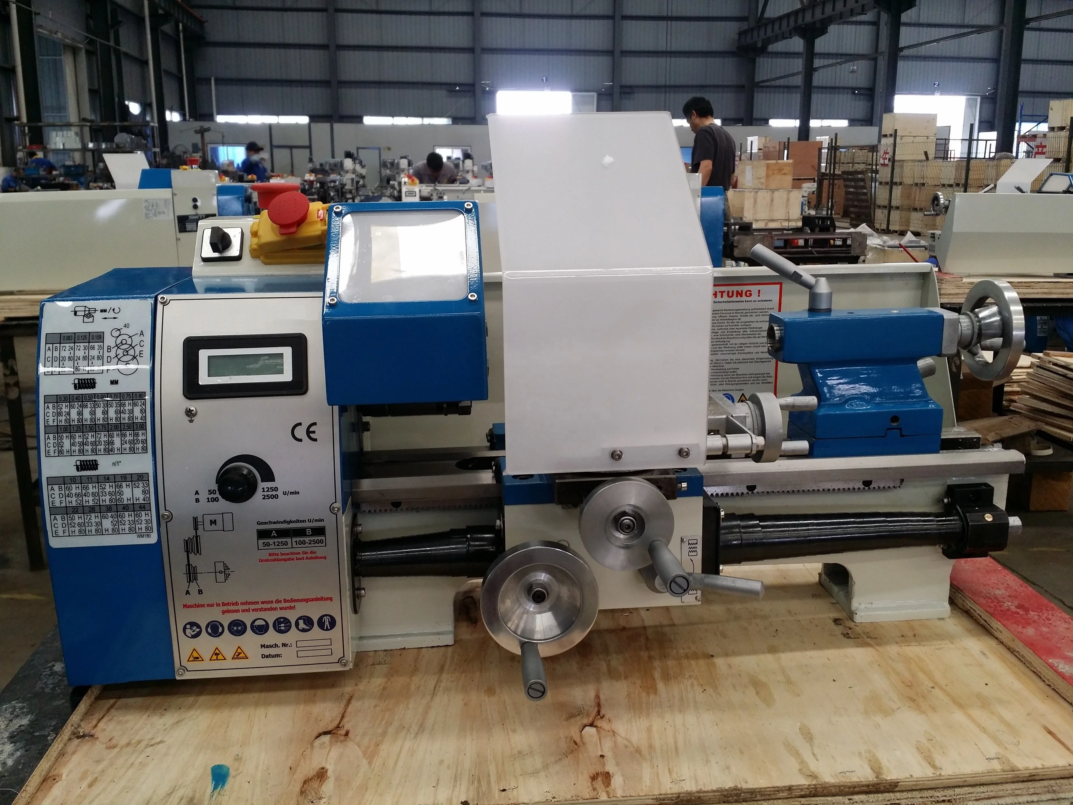 210V Manual Bench Lathe Mini Metal Turning Lathe Machine Tool Mini Torno