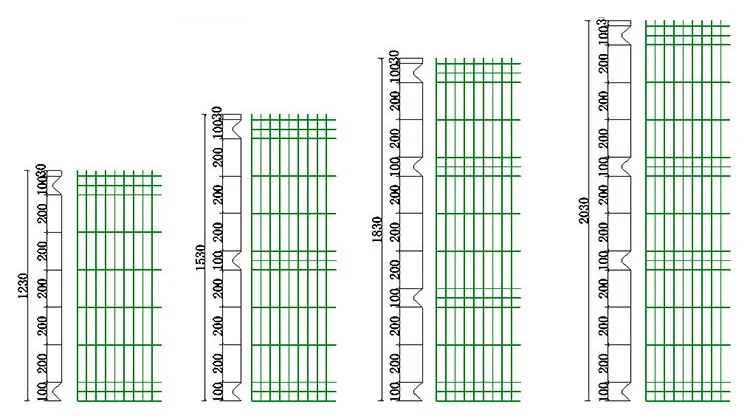 product cheap price factory sale wrought iron decorative powder coated welded wire mesh fence panels 3d folds wire mesh fence-2
