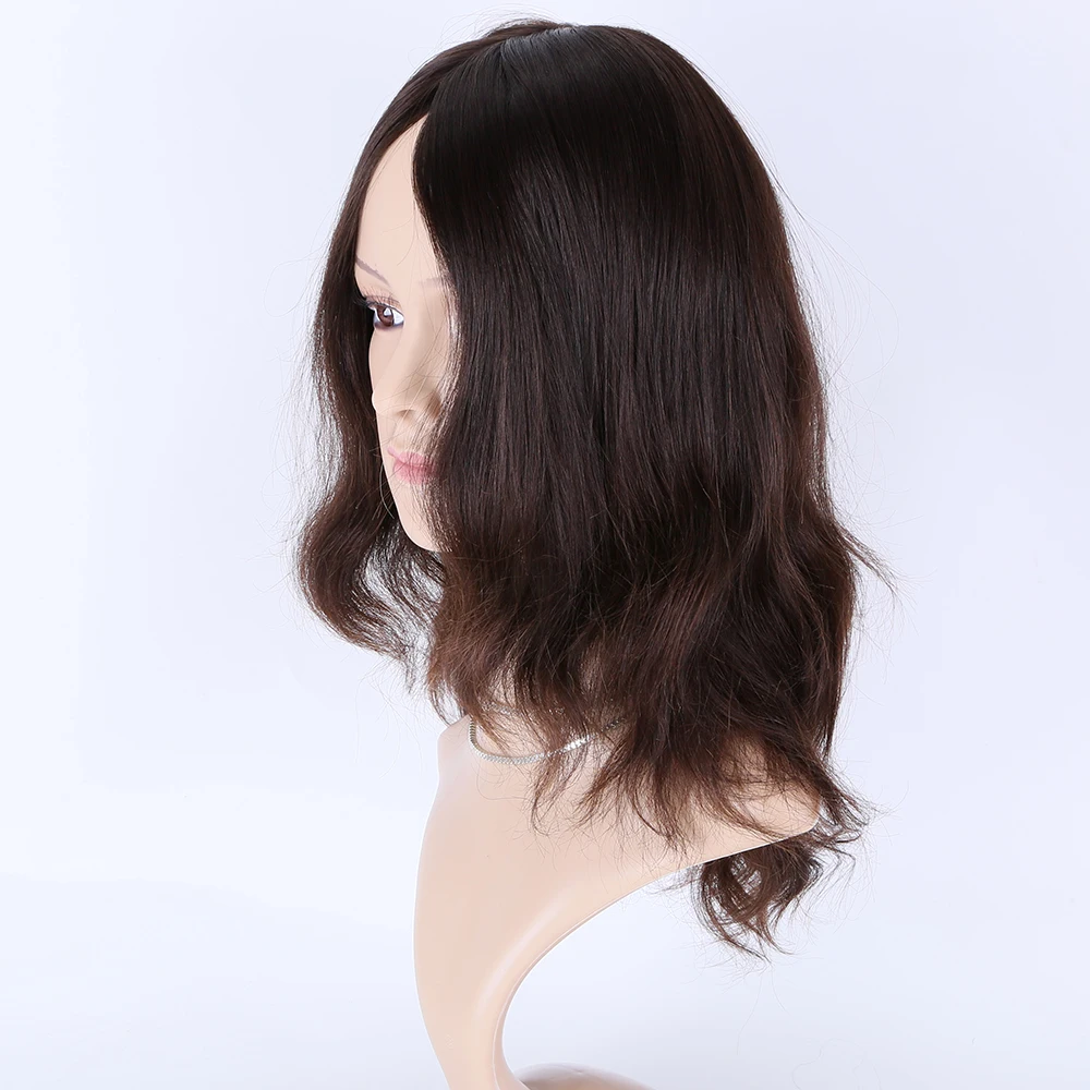 new arrival 100% human hair jewish  wigs super hair quality double drawn grade natural hair natural brown