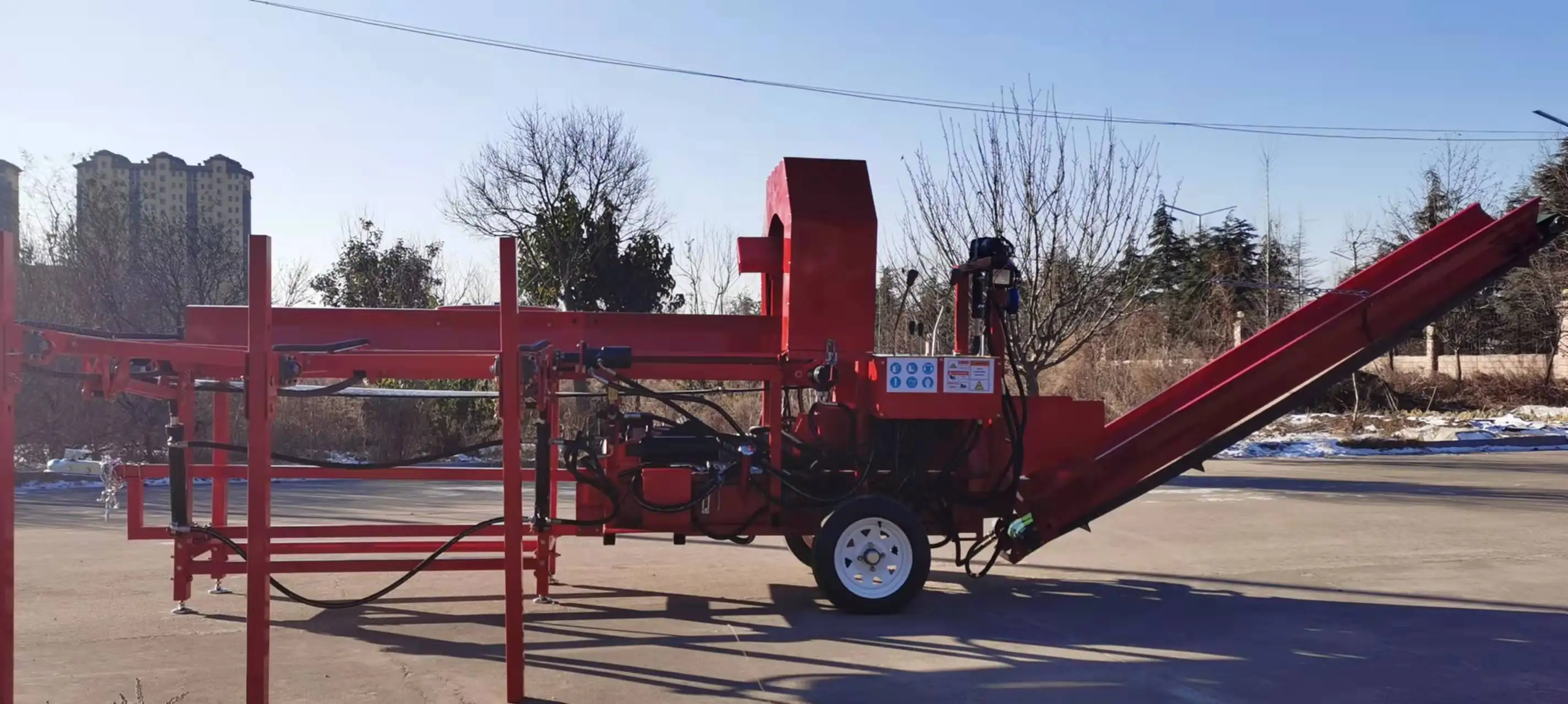 35 Ton Automatic Firewood Processor - Sustainable Wood Cutting