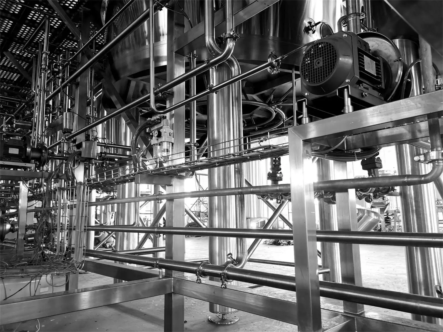 Паровой нагреватель 3500L 35HL 30BBL, три сосуда, пивоваренное оборудование, коммерческие принадлежности