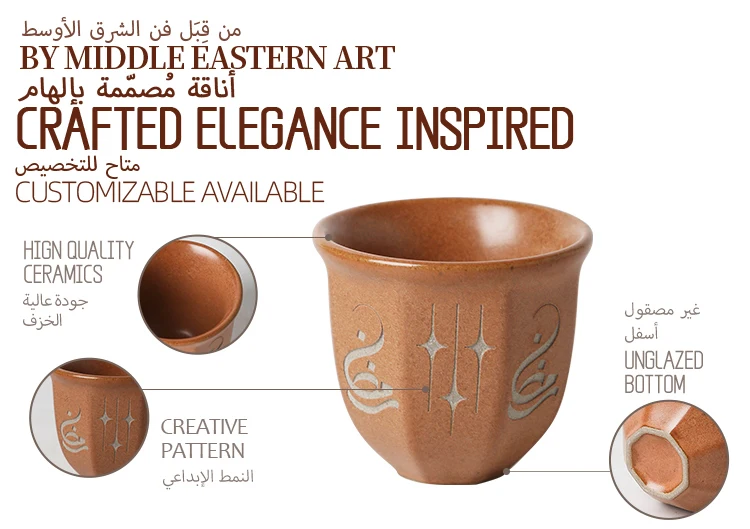 Qahwa Cup Rim and Base Details