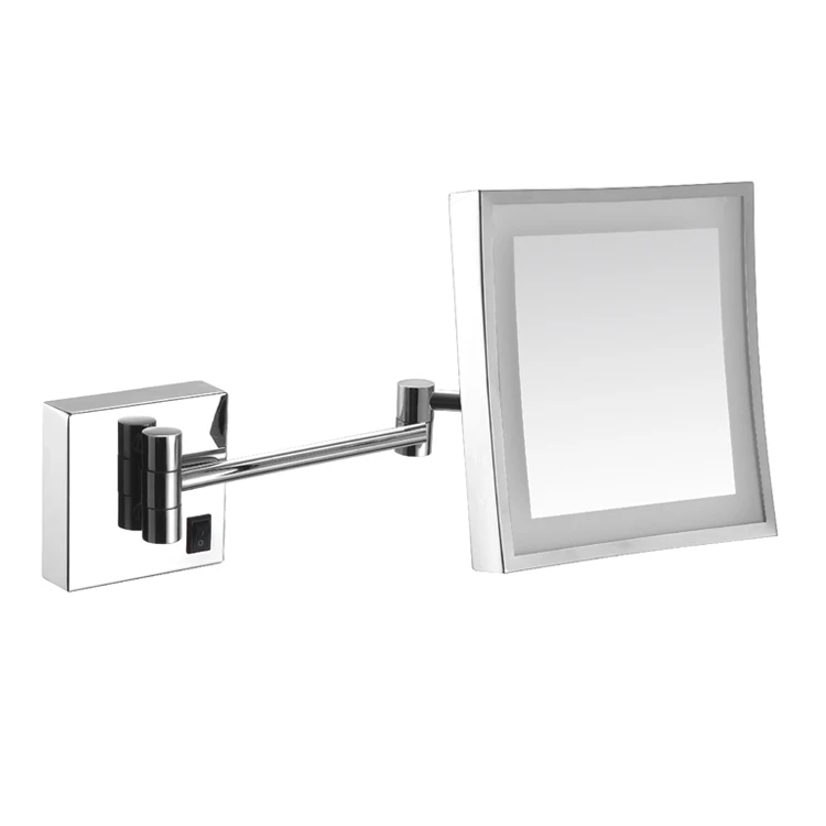 Горячая Распродажа, качественное хромированное круглое настольное настенное косметическое зеркало для макияжа, светодиодное косметическое зеркало для ванной комнаты