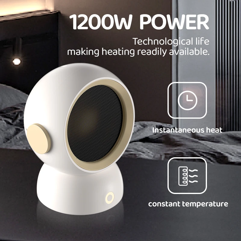 Smart Temperature Control Safe And Reliable New Mini 1200w Ptc Ceramic