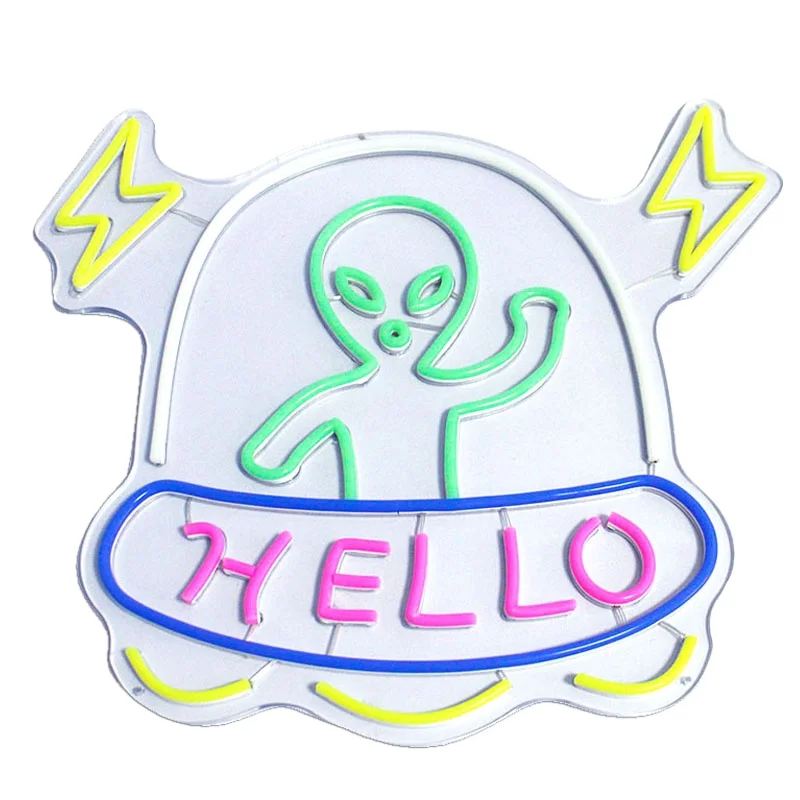 Индивидуальный цельный наружный водонепроницаемый астронавт пыленепроницаемый светодиодный неоновый знак для наружного украшения