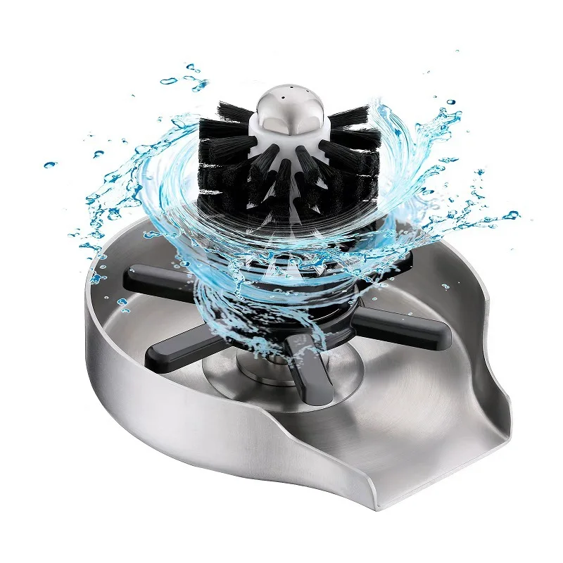 Bar Counter Automatic Sink Smart Glass Rinser Automatic Cup Washer with Brush