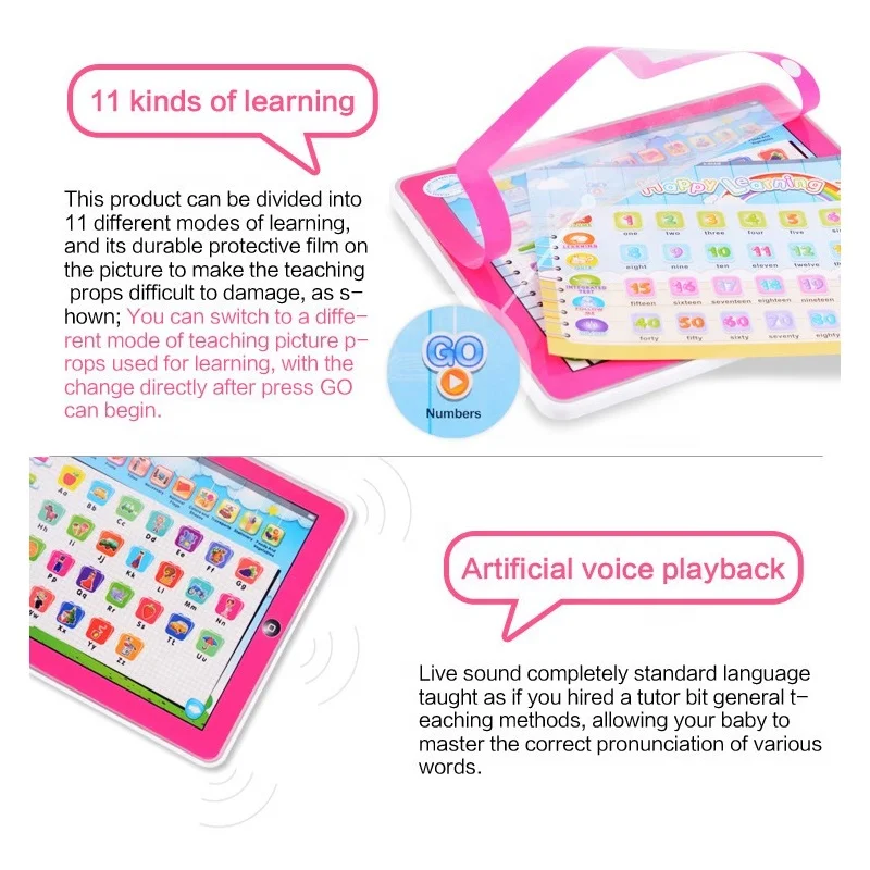 11 in 1 Multifunction Touch Screen English Y Pad Toy Kids Learning Machine