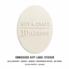 Embossed Gift Label Sticker