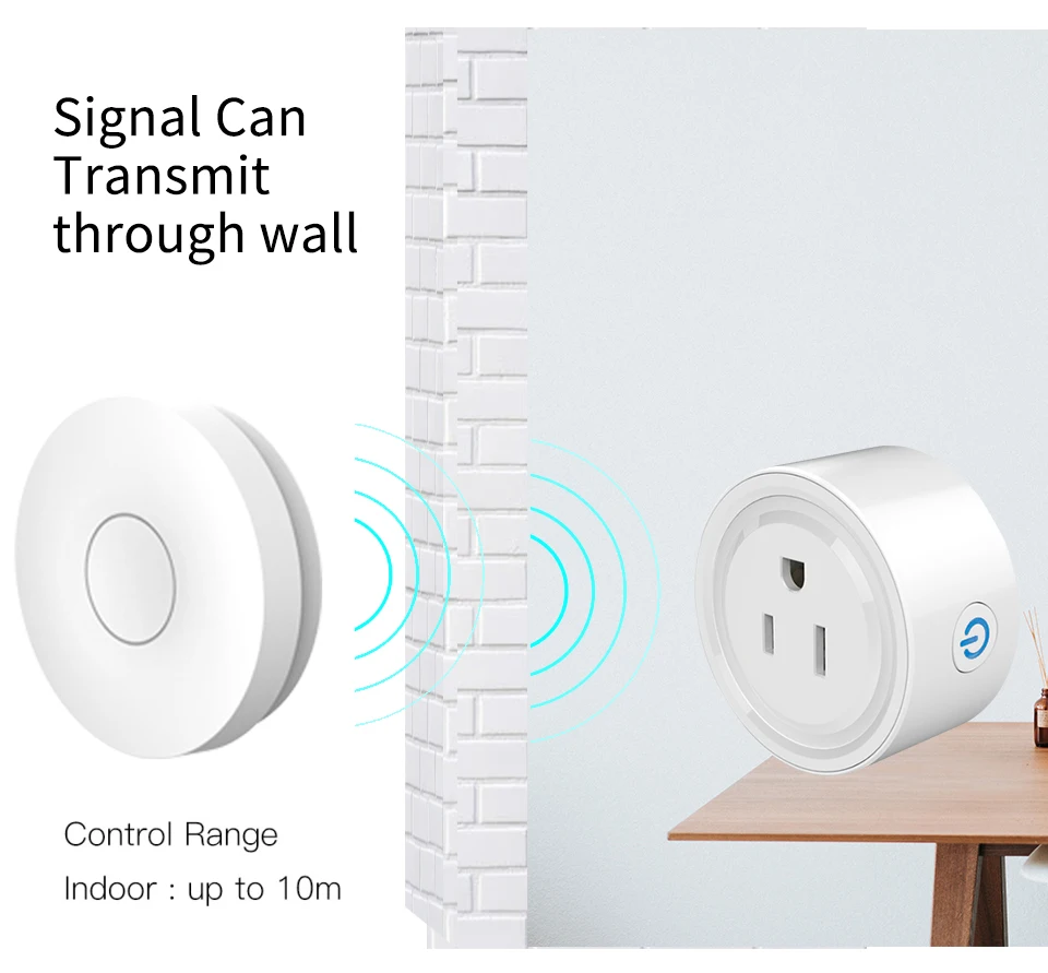 Sixwgh Wireless Switches Sockets Set Us Plug Adapter Waterproof Switch