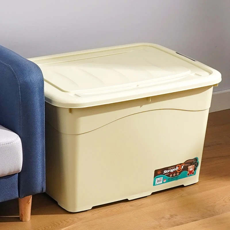 Source Factory Multifunctional Durable Plastic Storage Boxes With Lids and Handles Pp Containers Bin for Bedroom