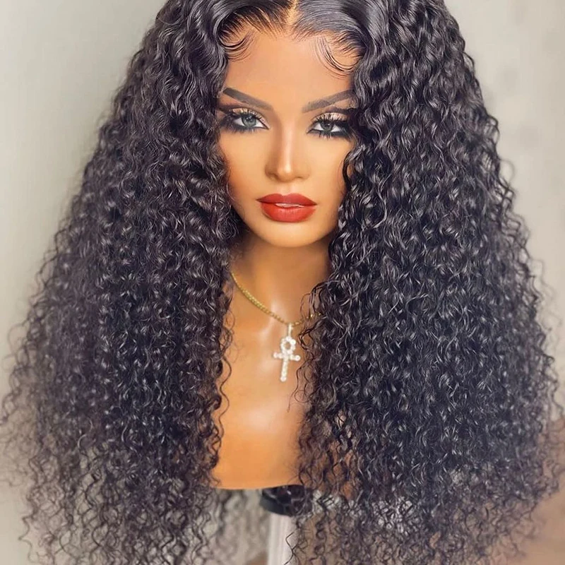 Double Drawn Afro Kinky Curly Vendors Wig Virgin Hair Human Hair Wig