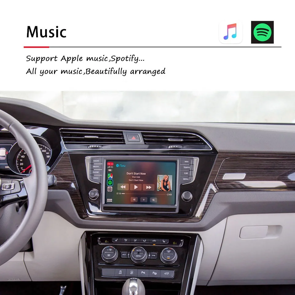 MMI Unit CarPlay Wireless Module for VW Golf MK5 MK7 Polo Passat B8 MIB2 OEM Retrofit Car Android Auto IOS16 iPhone CarPlay