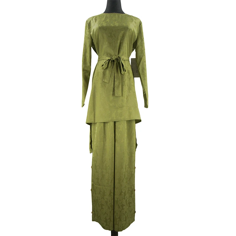 Wholesale Islamic High Quality Nida Two-Piece Jilbabs Eid Prayer Robe and Khimar Set for Adults for Muslim Women