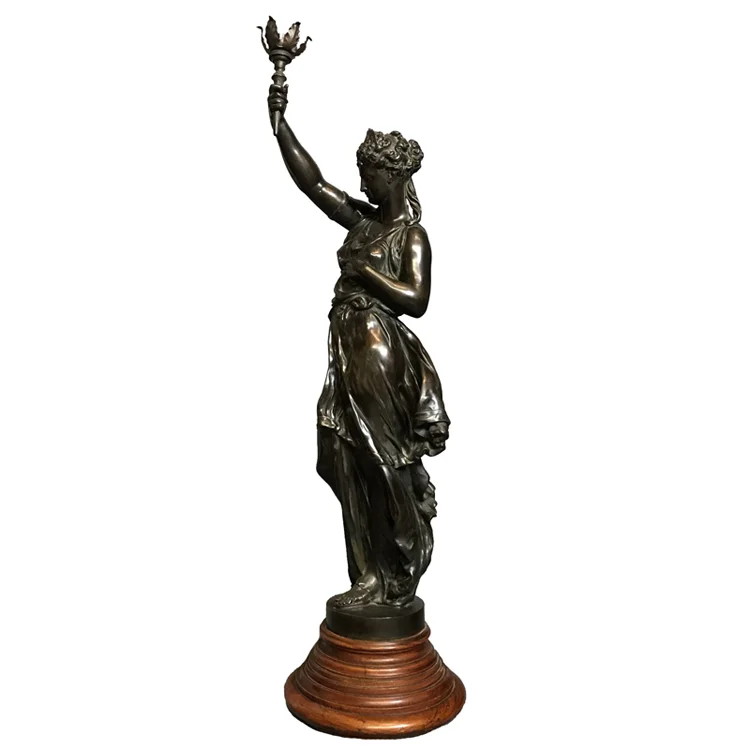 アンティーク ラリック ブロンズ女性像 彫刻 約68cm アンティーク ラリック ブロンズ女性像 彫刻 約68cm 彫刻・オブジェ